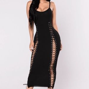 Lace up dress